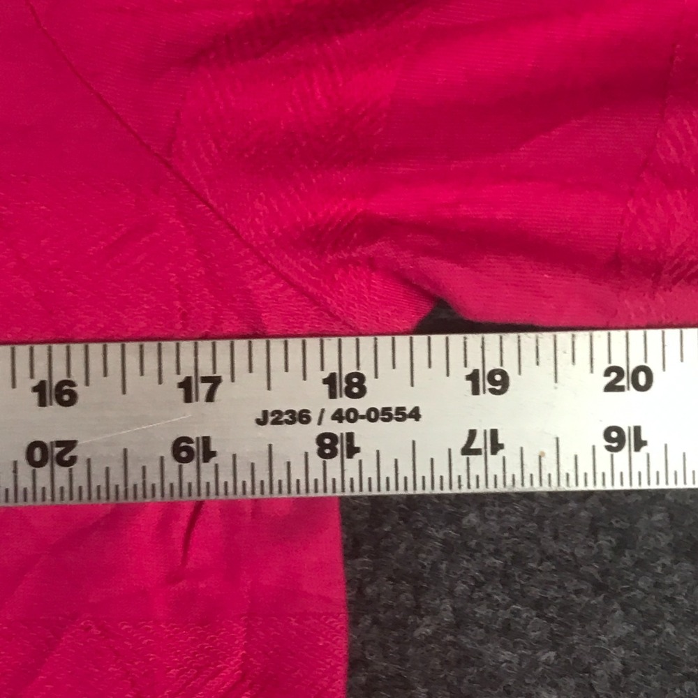 Talbots Hello Saturday Top Womens Small Petite Hot Pink Cotton 3/4 Sleeve Modern - Picture 7 of 9
